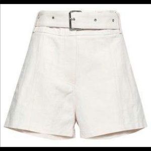 Iro Belted Cotton Linen Short Size 34